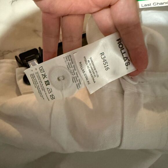 NEW ROLLA'S White Bermuda Shorts Relaxed Fit 10 - Picture 14 of 15